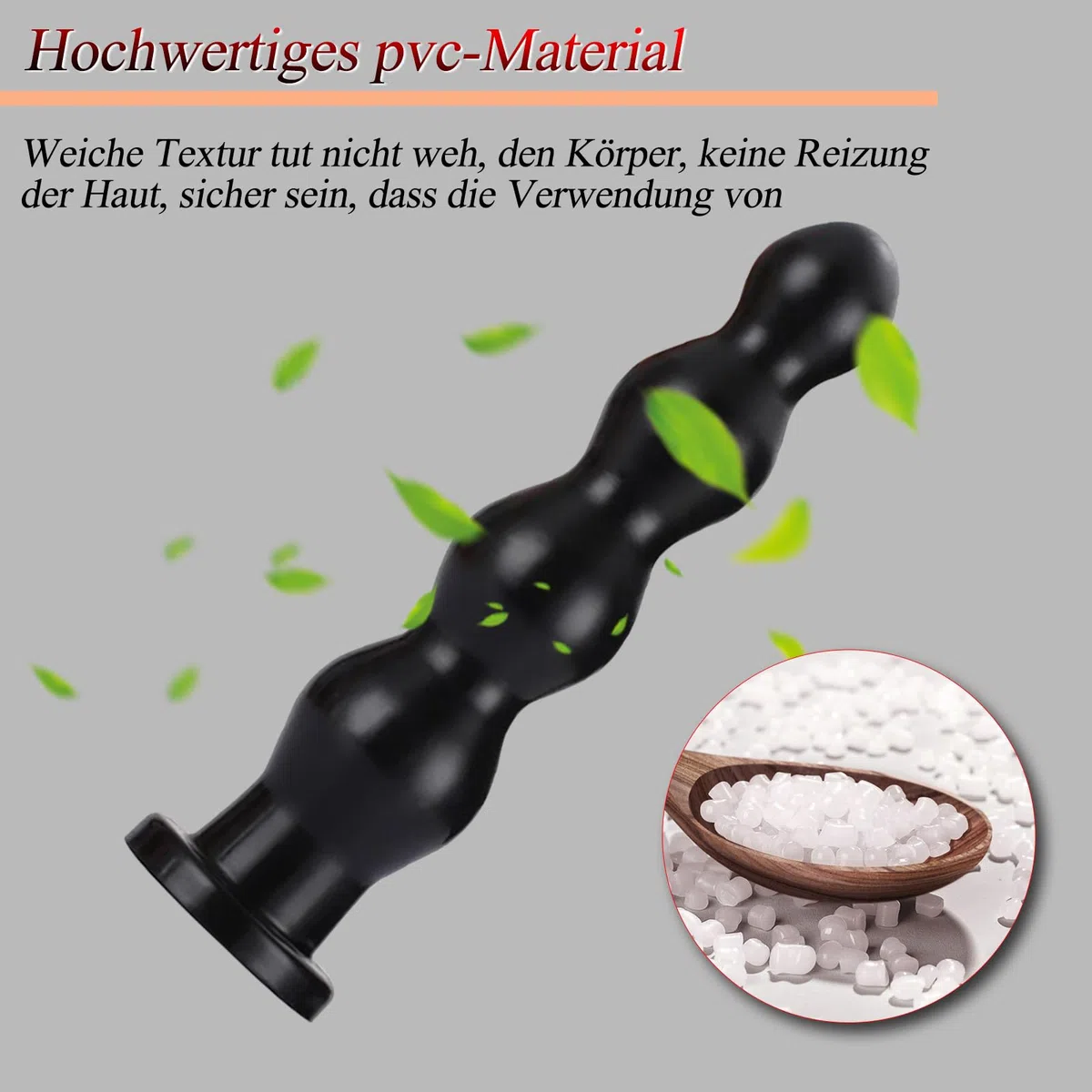 BDSMLOVE Palline anali con 4 Palline, Plug Anale Donne Uomo Coppia Dilatatori Anali SexToy, Plug Anali Sexytoysys Dildo, Butt Plug per uomini donne coppie principianti professionali (Nero)