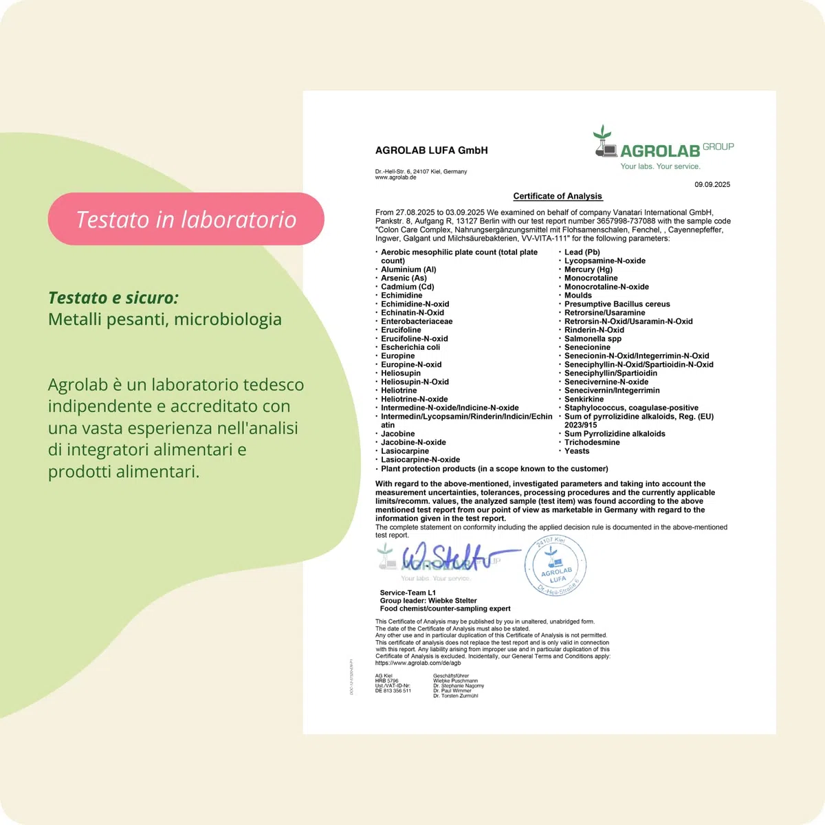 COLON CARE | 120 capsule | 100% Naturale con Psillio, Zenzero, Finocchio e Fermenti Lattici | Prodotto in Germania | Vegan e Senza Additivi | Vegavero
