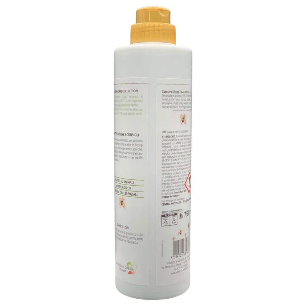 2X Concentrato Piatti, Gel Enzimatico con Lanolina, Lime Selvatico e Pompelmo Rosa, 750ml + Panno SOFT In Lattice (Colori Assortiti)