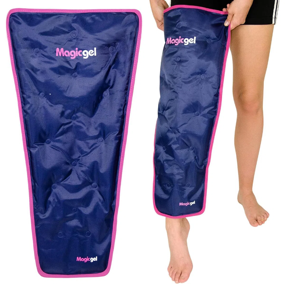 Impacco di ghiaccio per le gambe - Terapia del freddo professionale - Riduce dolore, gonfiore e infiammazione - Riutilizzabile per lesioni, distorsioni, artrite e altro (di Magic Gel)