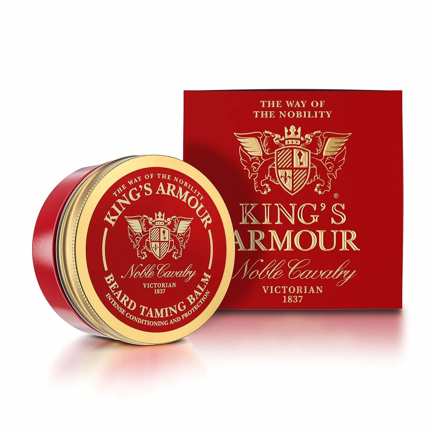King's Armour Luxury Beard Care Balm 50 ml - Balsamo Premium Beard Tamer - Cura e Protezione Intensive