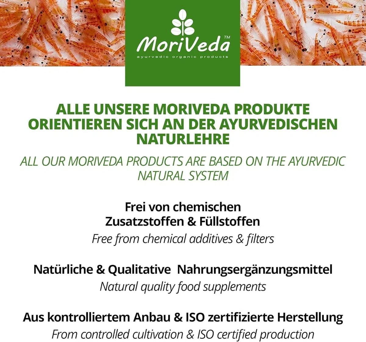 MoriVeda Olio di krill Superba Premium, capsule softgel, con rivoluzionario olio Omega 3, astaxantina esterificata, antiossidanti e vitamine, certificato MSC e sostenibile, 180 pezzi