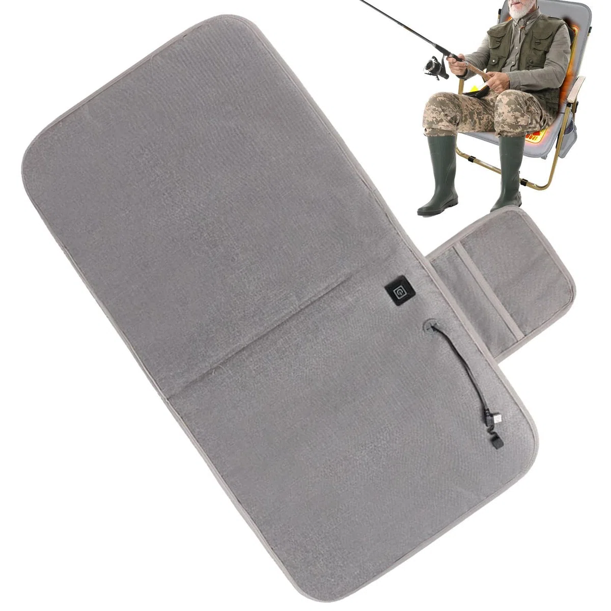 Cuscino Riscaldante Per Sedile | Cuscino Riscaldante Elettrico USB a 3 Livelli | Elettrico Per Campeggio,Per Ufficio Auto Stadio Camera Da Esterno Pesca Viaggio Casa