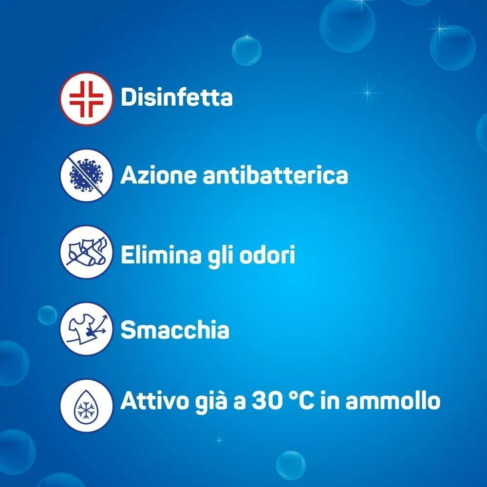 Napisan Additivo Lavatrice Igienizzante Extra Protection in Polvere 500gr, 6 Confezioni da 500gr di Additivo in Polvere Lavatrice