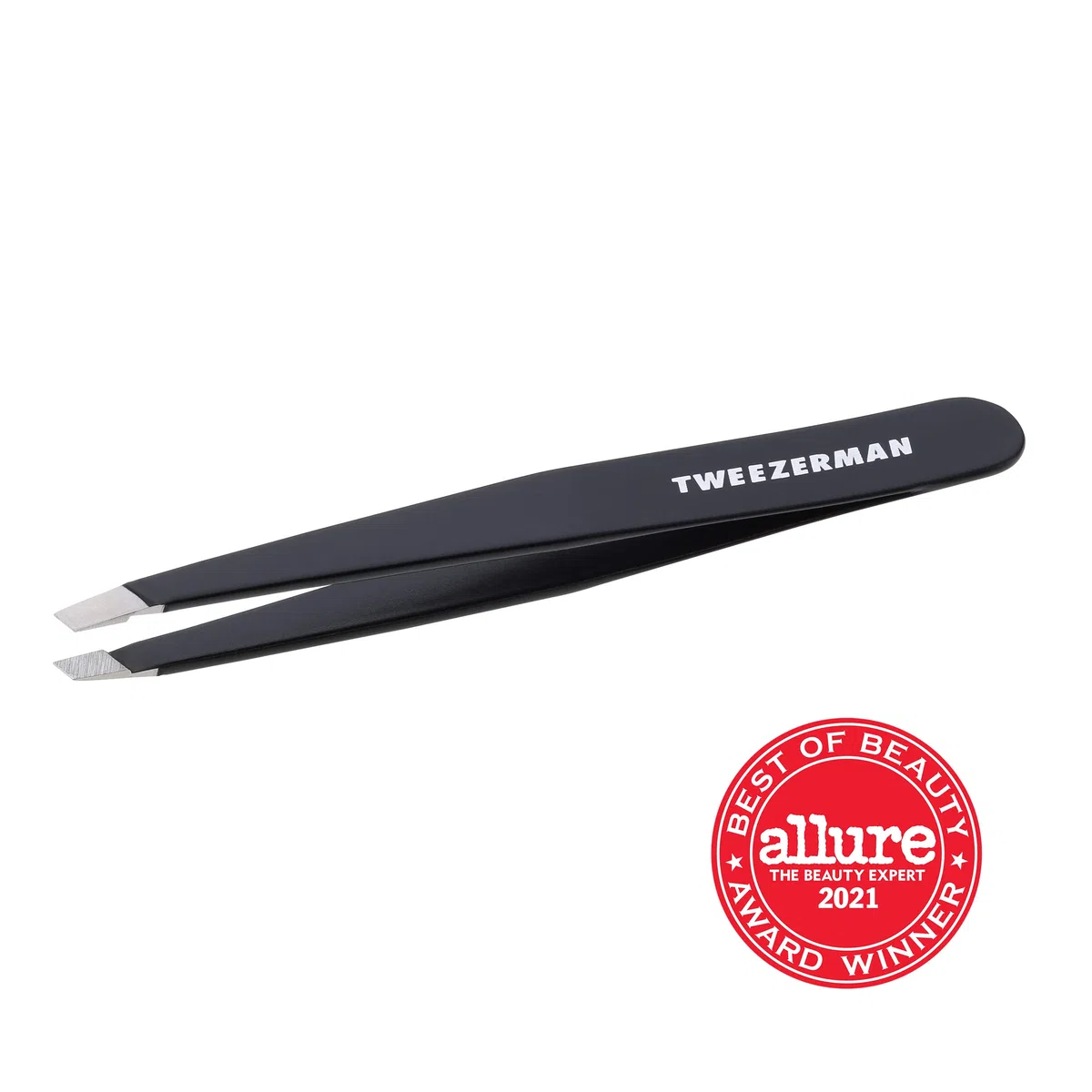 Tweezerman Studio Collection Gear Pinzette con Punta Inclinata in Acciaio Inox