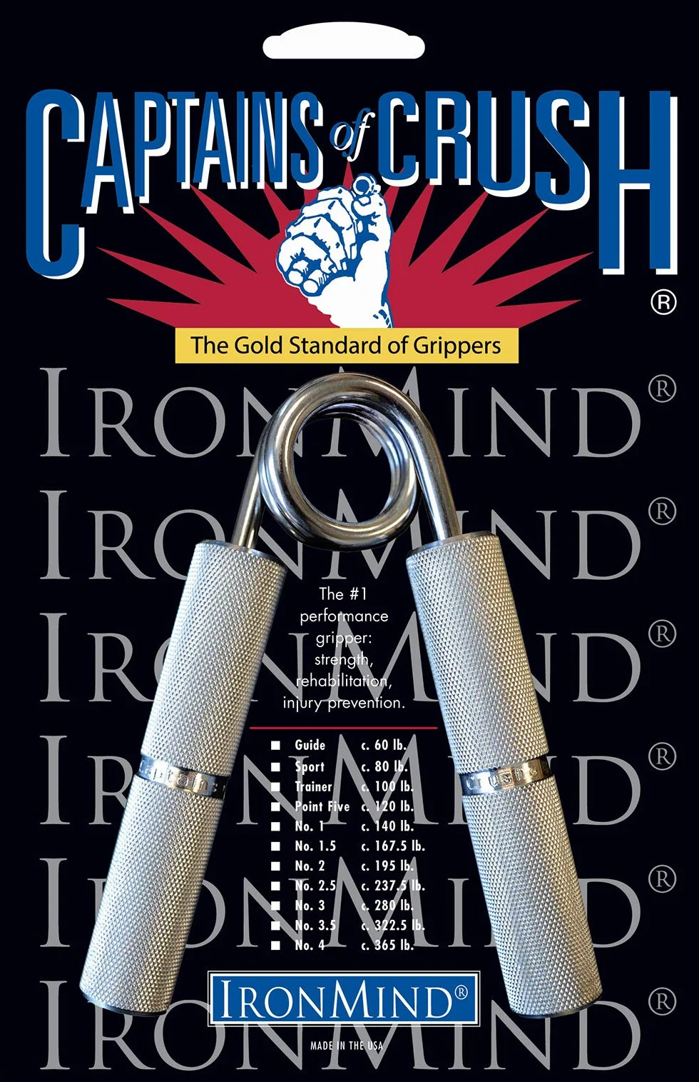 IronMind Captains of Crush (COC) Hand Gripper - The Gold Standard of Grippers | The World's Leading Hand Strengthener