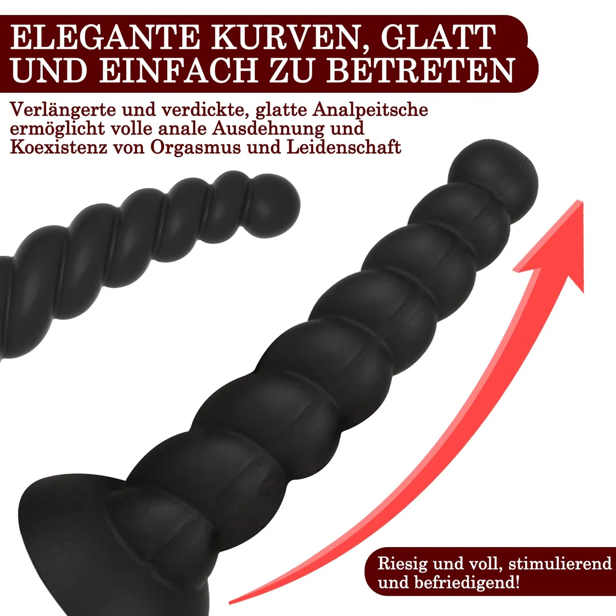 BDSMAGE Plug Anale Dildo Anal Plug in Donne Uomo, Anal plug Butt Plug in silicone, Anal Sesso Giocattoli, Coppia Dilatatori Anali SexToy Plug Anale-Dilatatore (XL)