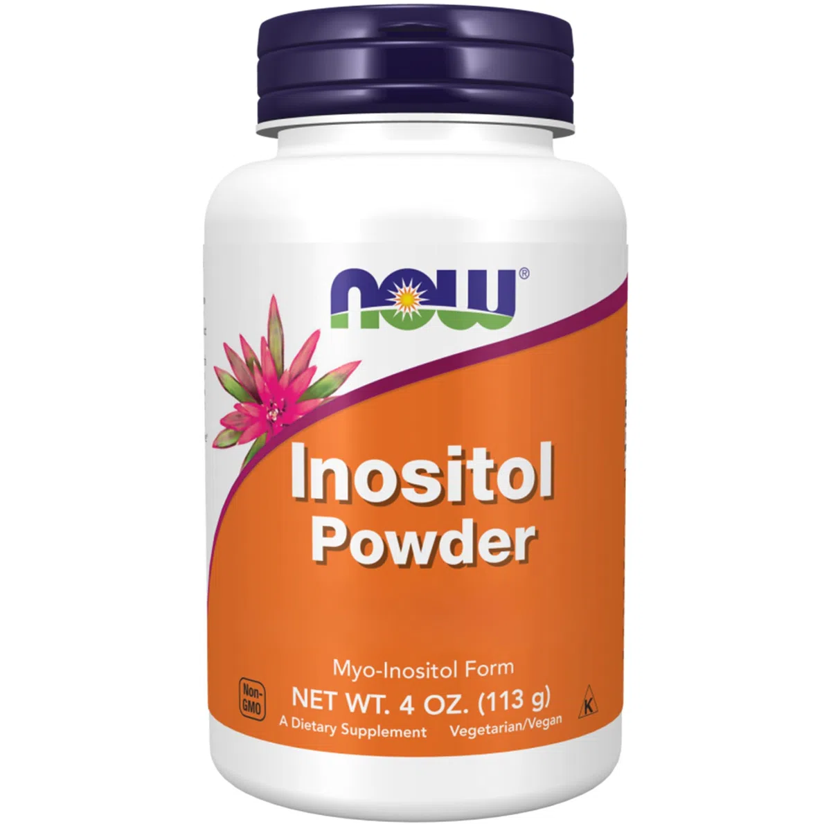 Now Foods, Inositol Powder, con Myoinositol, 113 g di Polvere vegana, Testato in Laboratorio, Senza Glutine, Vegetariano, Senza Soia, Non OGM