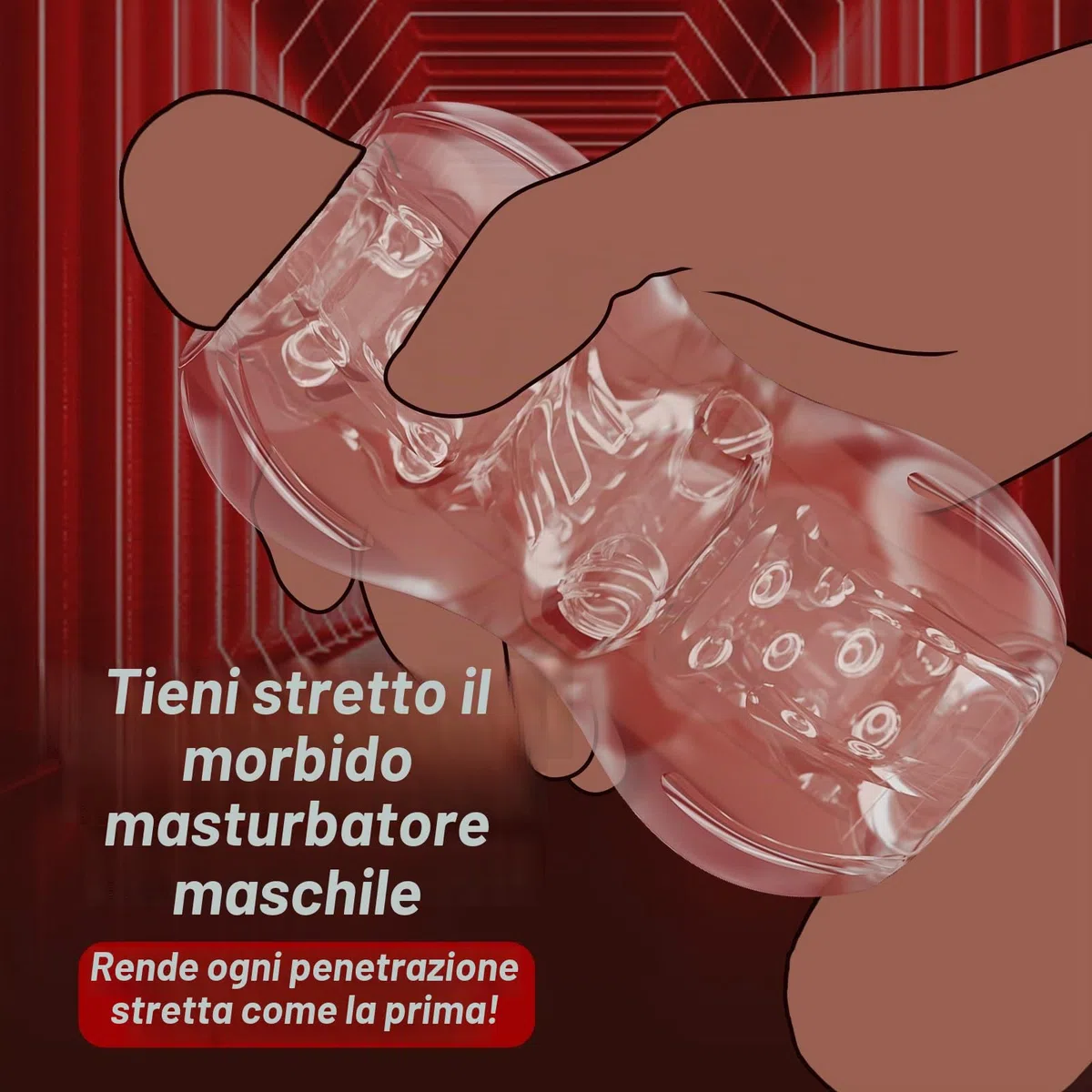 Masturbatore maschile giocattolo sessuale per uomini, con estremità aperta, giocattolo per adulti giocattolo sessuale 4mens UK, giocattolo portatile per maschi per pompini, giocattolo sessuale