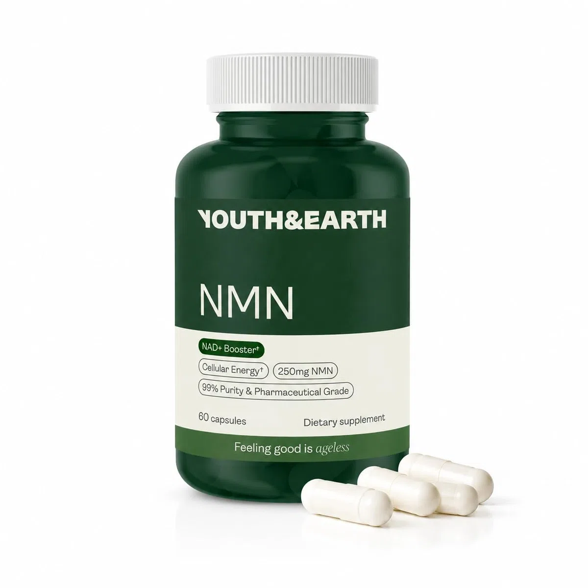 Youth & Earth NAD 250mg 60 Capsule