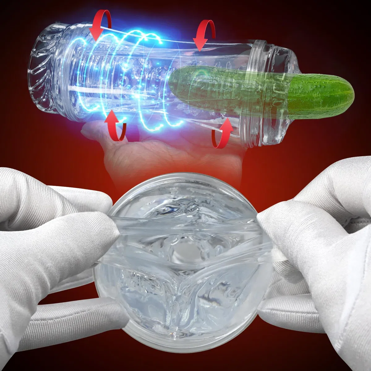 Masturbatore per uomo, Masturbatore manuale a coppa Giocattolo del sesso per uomo con vagina realistica 3D Sesso orale figa tascabile Masturbatore realistico Giocattolo del sesso per coppie