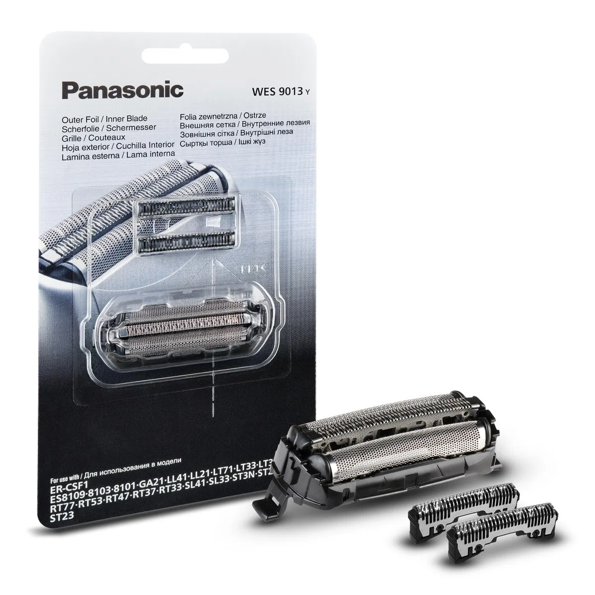 Panasonic WES9013Y1361 Lame di Ricambio per Rasoi Elettrici ES-LL41 ES-LL21 ES-GA21 ES-LT71, ES-LT31, ES-RT87, ES-RT67 e ES-RT47 Set Combinato Sistema a 3 Lame Acciaio Inox Giapponese all'Avanguardia