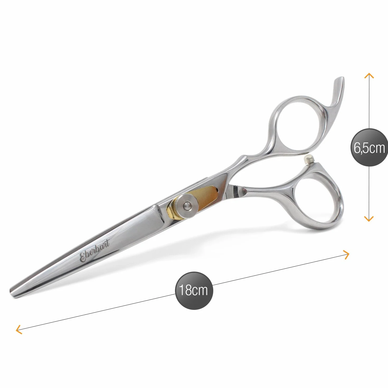 Forbici da barba + custodia in pelle sintetica + eBook gratuito – Forbici professionali per barba e baffi in acciaio inossidabile per taglio e rasatura precisi (lunghezza 18 cm)