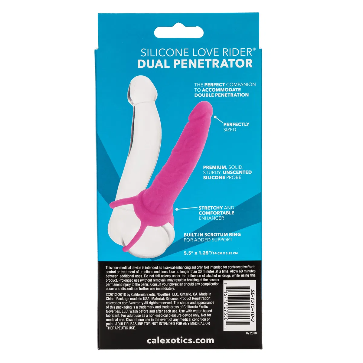 CalExotics Sex Toys Strap On DUAL PENETRATOR PINK Sexy Shop