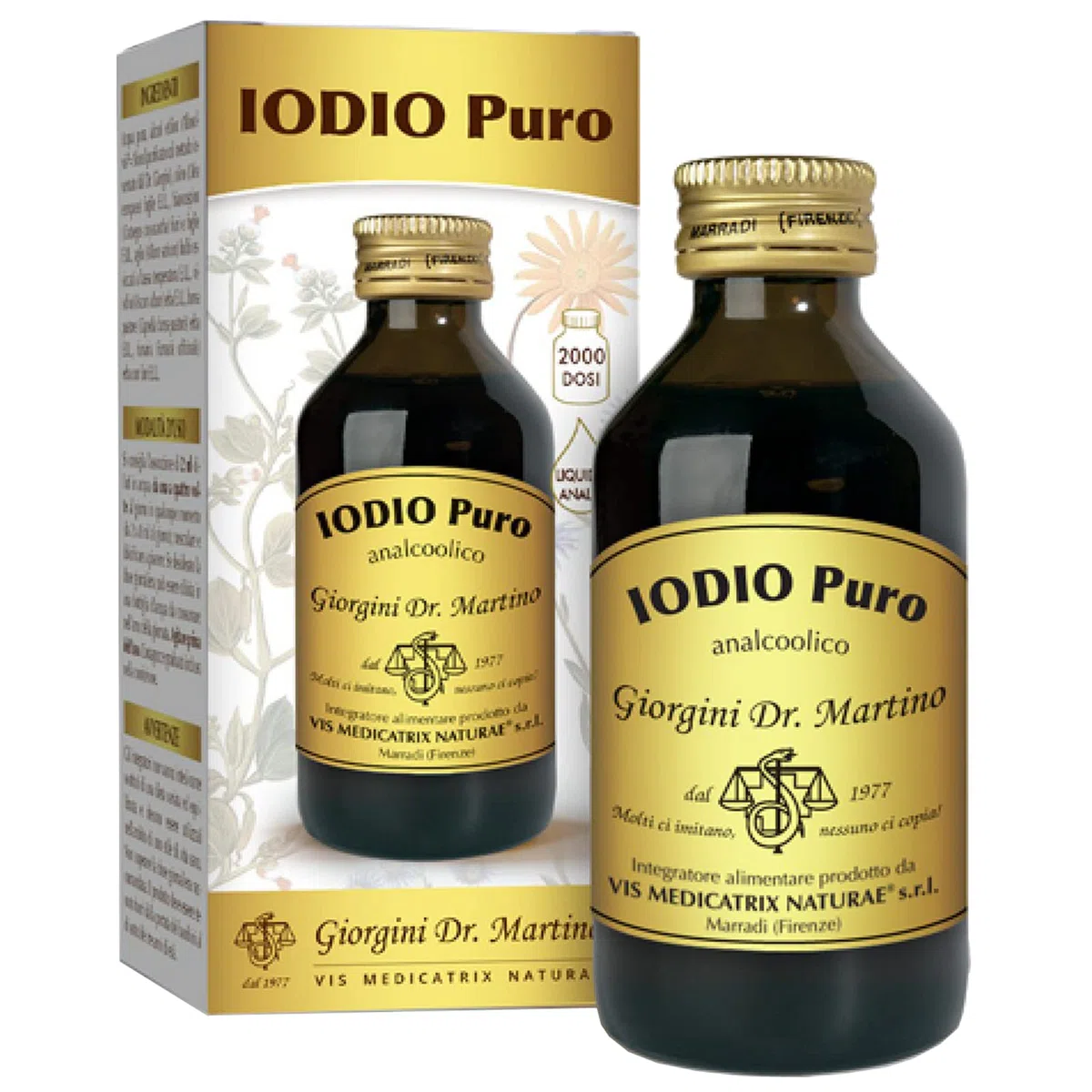 Dr. Giorgini - Dr Giorgini Iodio Puro Analcolico Integratore per Tiroide 100ml - 979411016
