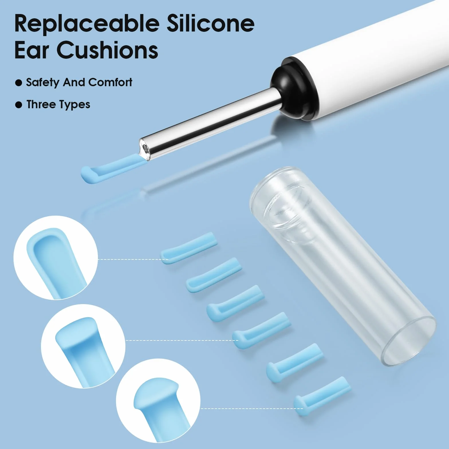 Otoscopio 1920P HD Pulizia Orecchie kit con Telecamera Endoscopio per l'orecchio WiFi Senza Fili Controllo APP 6 Luci LED Impermeabile IP67 Pulisci Orecchie per Smartphone iPhone iPad e Android