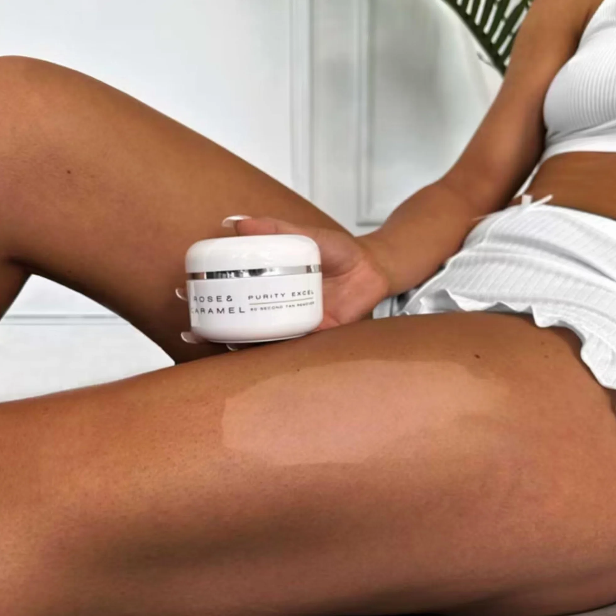 Rose & Caramel Purity Excel 60 Second Miracle Express Self Tan Remover Esfoliante per rimuovere l'abbronzatura 200ml