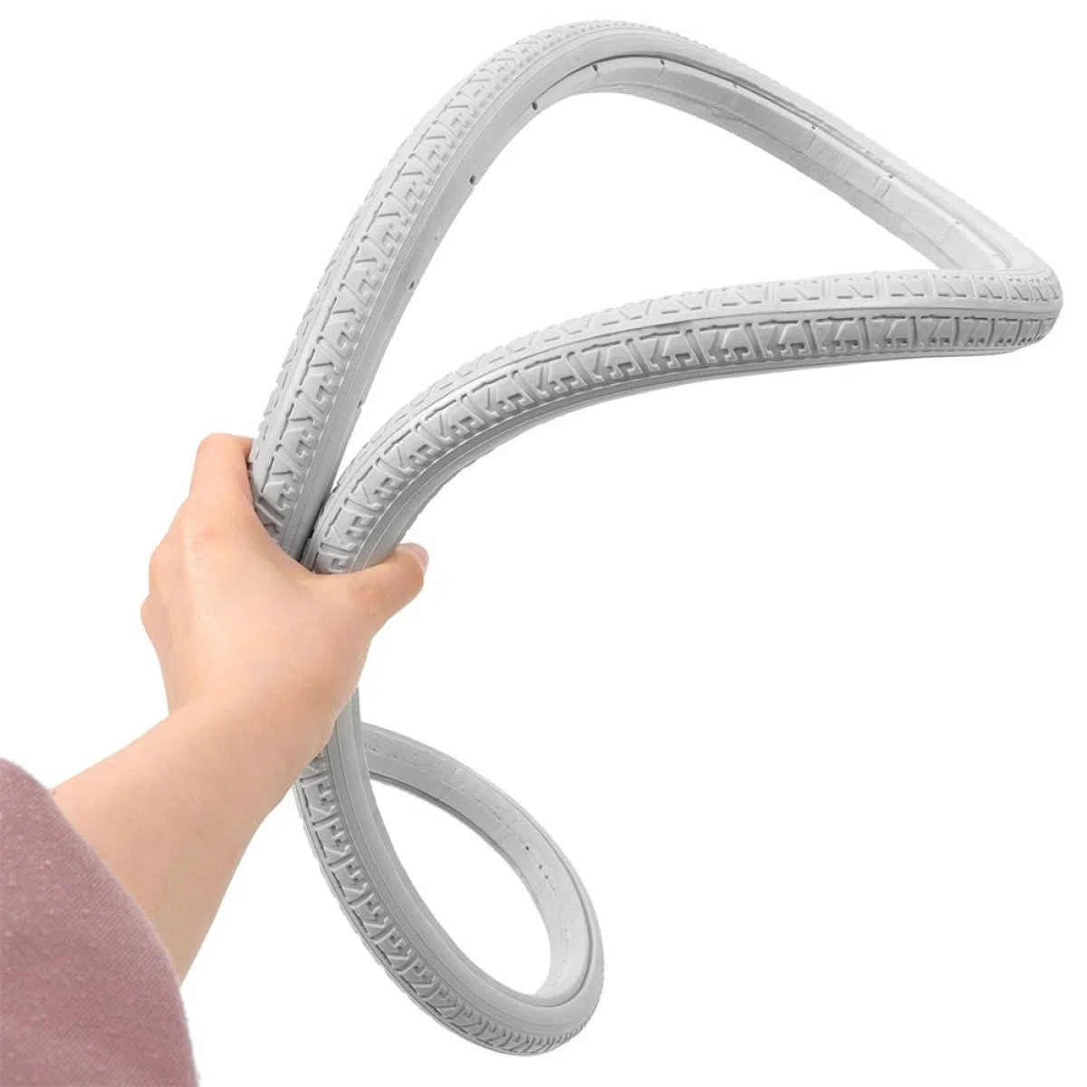 Gomme Piene per Carrozzina 24X1 3/8 in PU, Set 2 Pezzi Ruote di Ricambio per Carrozzine, Manutenzione Minima e Guida Stabile, Adatte per Uso Interno ed Esterno