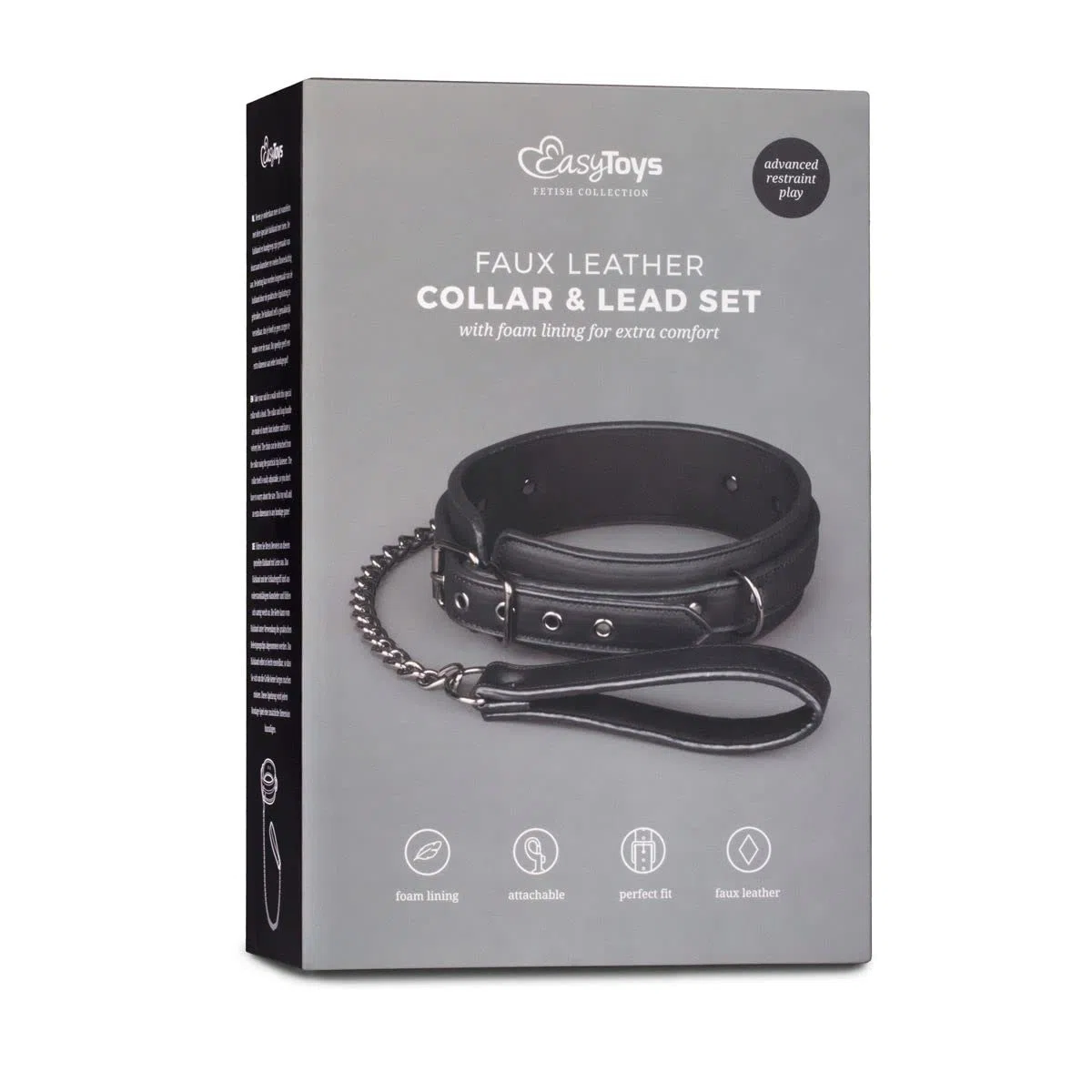 Easytoys Collare Fetish con Guinzaglio - 697 gr