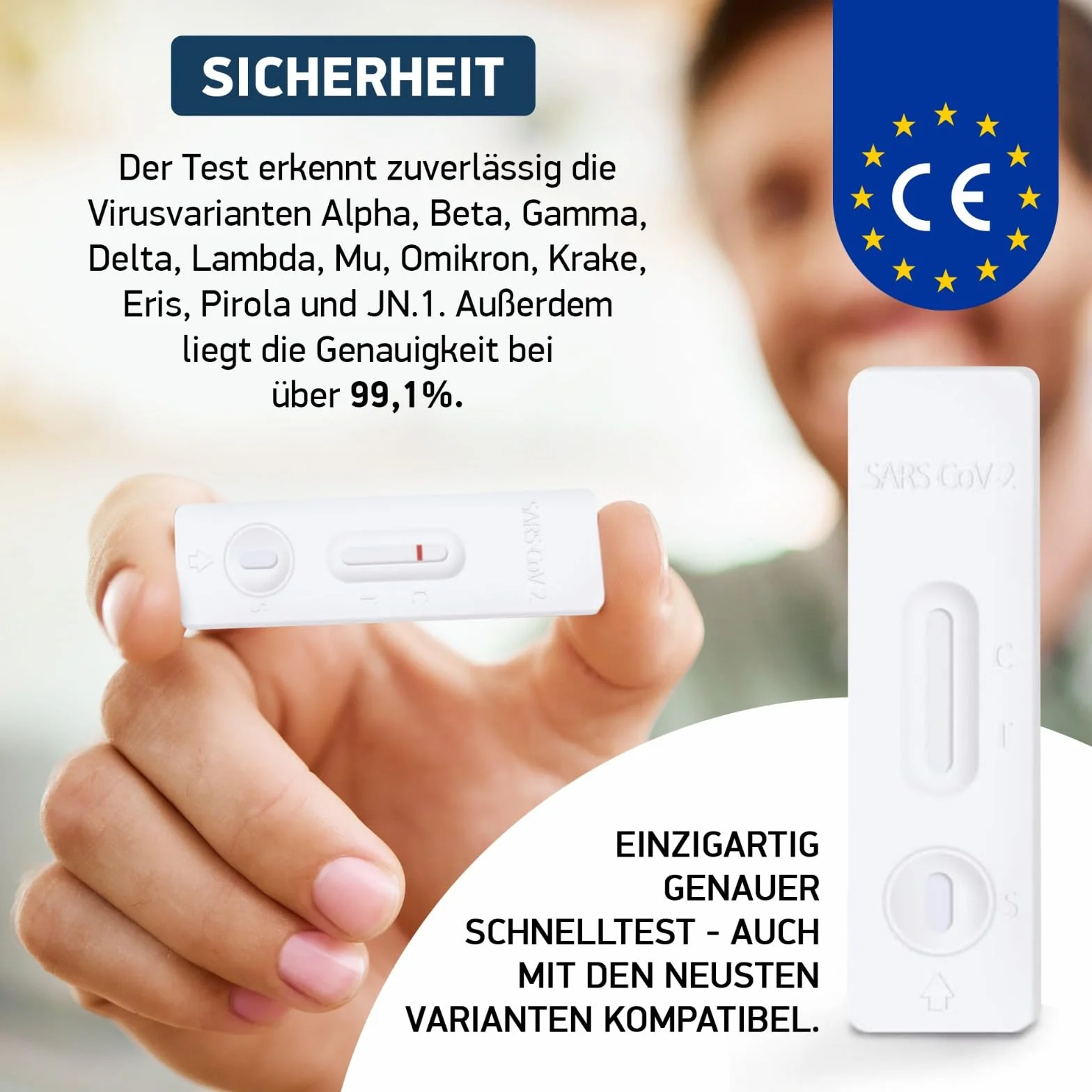 diagnostics - 40 tamponi rapidi per COVID-19, Test Antigenico Nasale, Validato per Nuove Varianti 2024, Sensibilità Alta