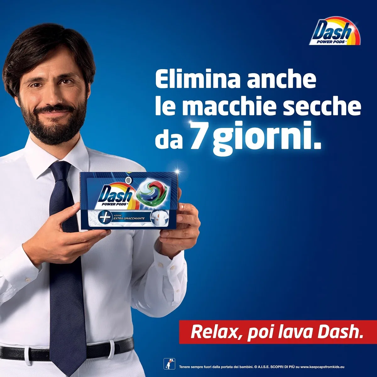 Dash Power Pods Detersivo Lavatrice In Capsule, 105 Lavaggi (35x3), Azione Extra-Igienizzante, Contro Sporco E Batteri, Efficace Anche A Freddo E In Cicli Brevi