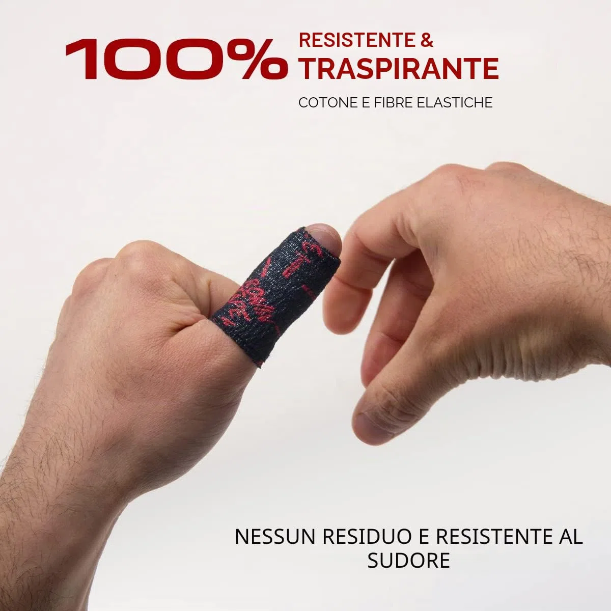 RoninTape® Katana Tape Elastico per Pollici e Dita Grip Estremo per Hook Grip wod e Sollevamento Pesi Ultra Resistente Antisudore Ipoallergenico Confezione da 4 Nastri