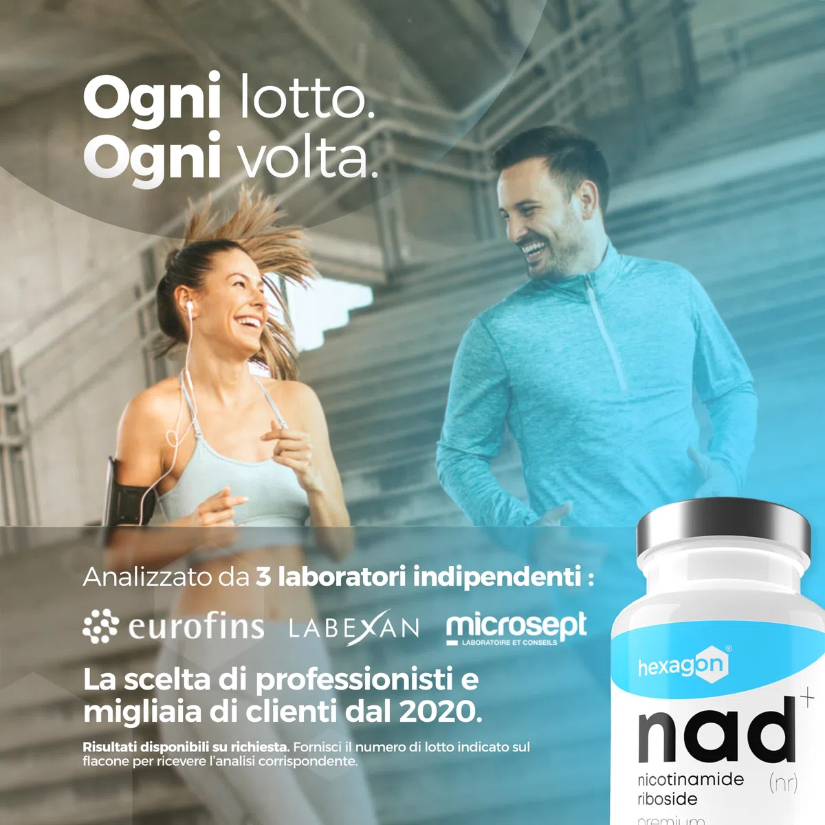 NAD+ Nicotinamide Riboside Chloride 300mg - +1 Mese di Cura - NAD Booster - Anti-Età e Contro la Fatica, Supporto Nervoso - 30 Capsule Vegetali - Vegan & Premium - Hexagon