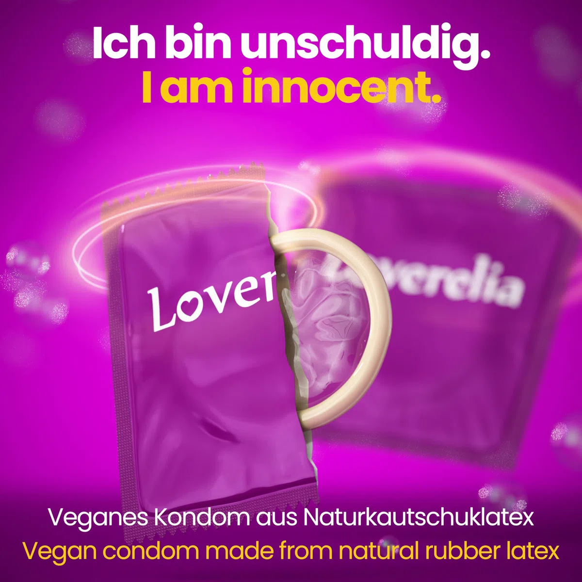 Preservativi Loverelia "Mix" - 100 pezzi (2x50 pezzi) - realizzati con 10 diversi tipi di preservativi - vegani - per più varietà nella tua vita amorosa