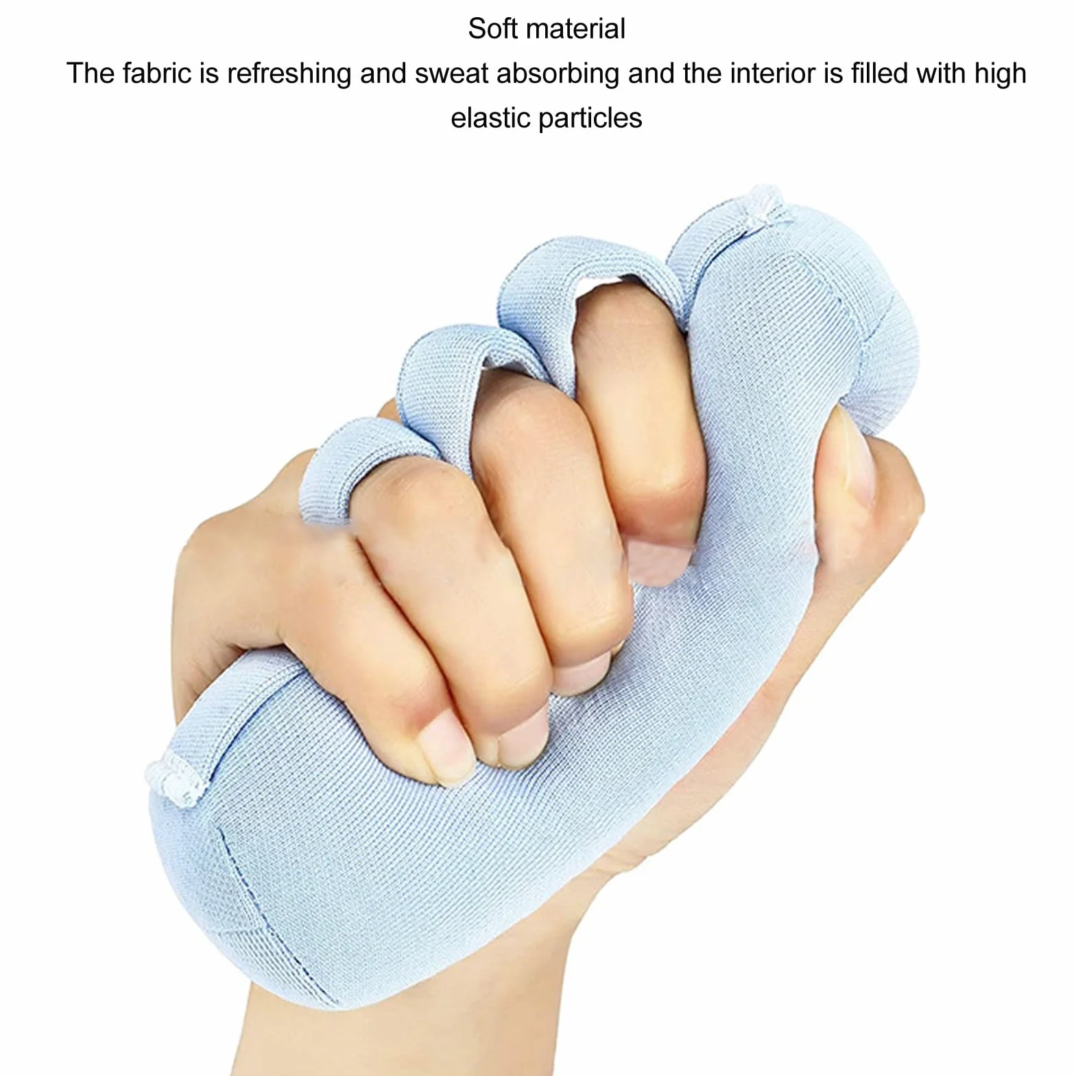 2 Pezzi Palm Protectors, Mano Contracture Ortesi, Palm dito splitter, Soft Palm Cuscini per Finger contratture prevenzione, Fit mano destra o sinistra, Cuscinetto separatore per dita