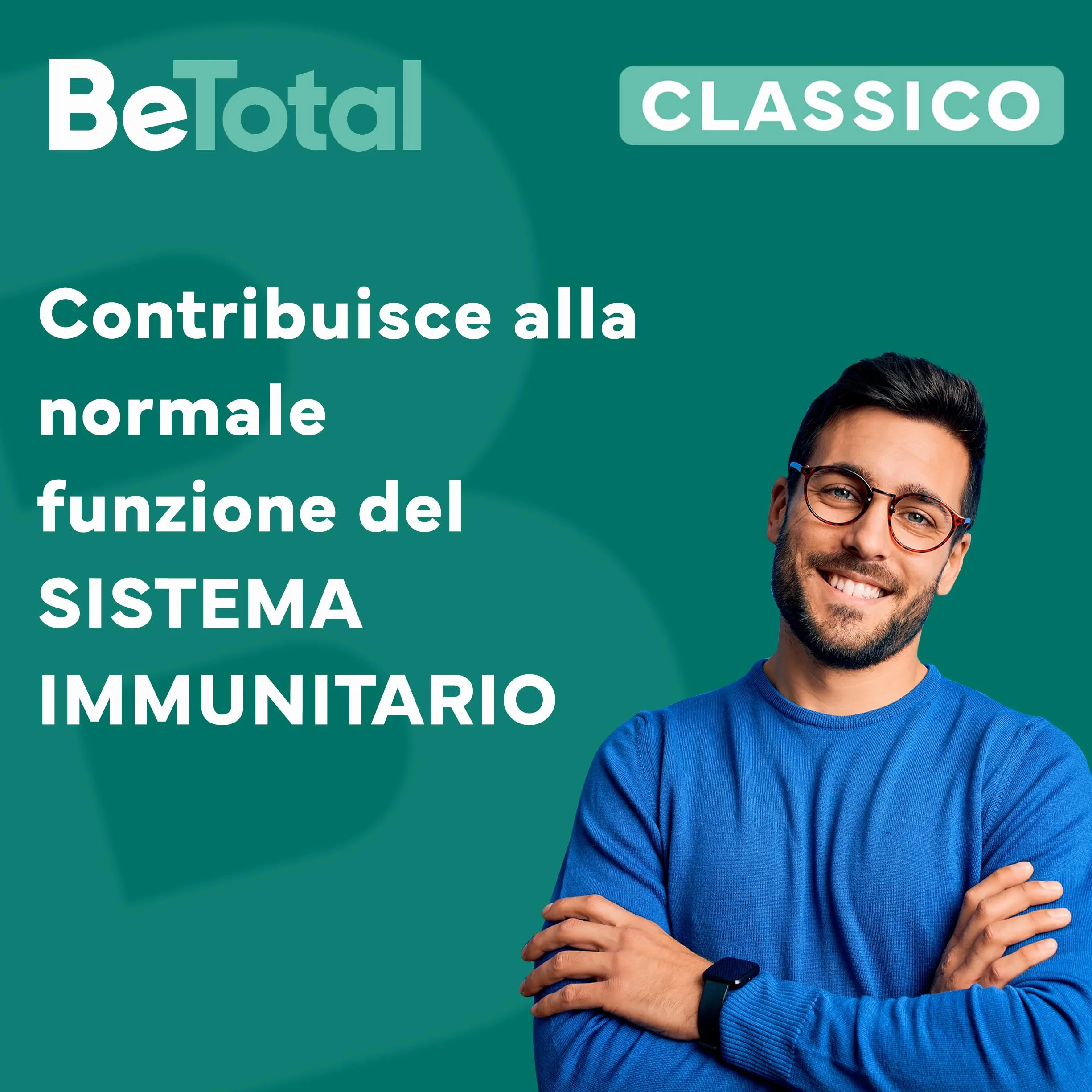 Be-Total Classico Integratore Alimentare di Vitamina B per Ridurre la Stanchezza e Riattivare l’Energia, a Supporto del Sistema Immunitario, Bambini 3+ e Adulti, Gusto Latte, 2x200ml