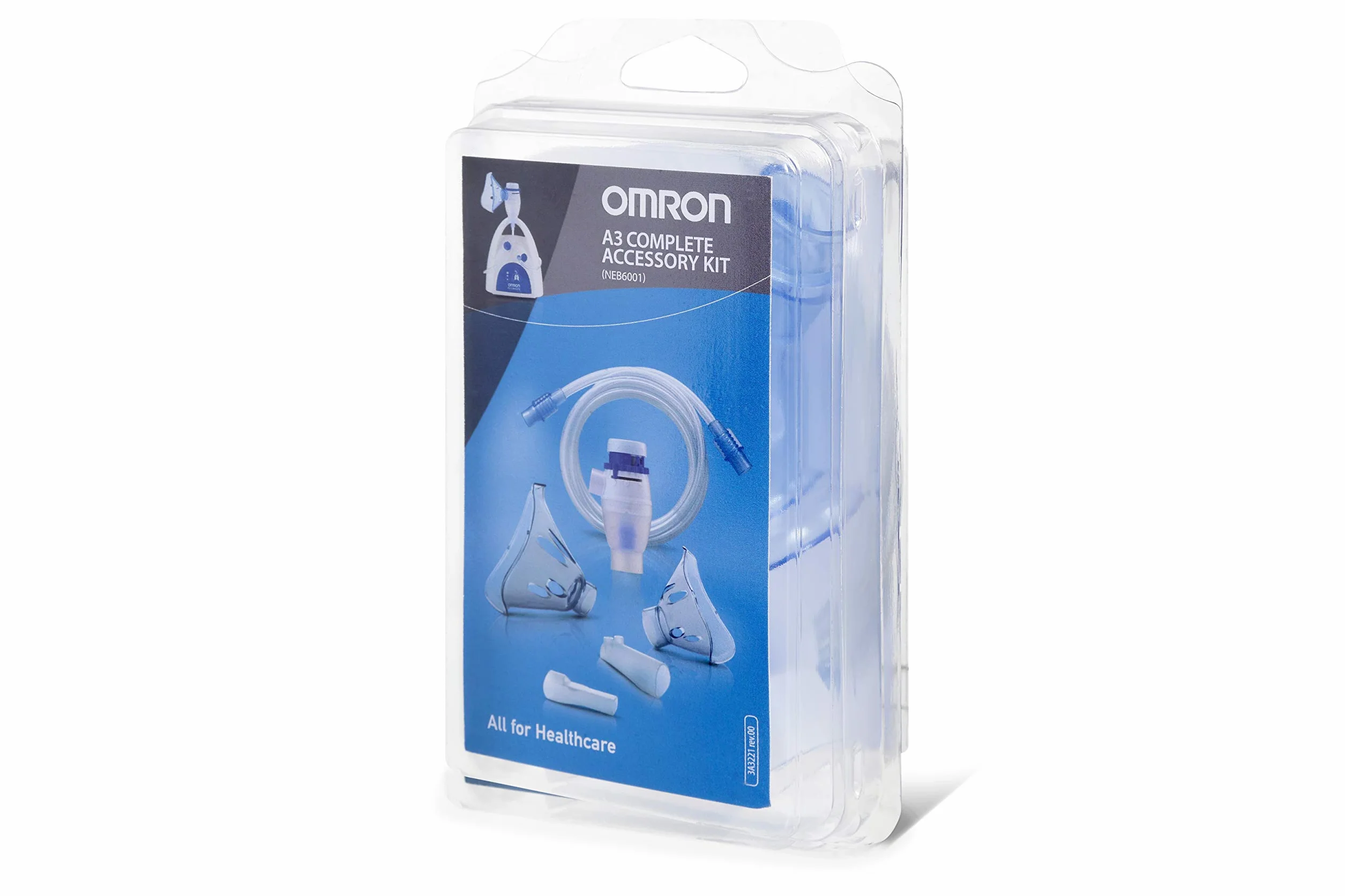 OMRON Healthcare A3 Complete Kit aerosol universale, Kit aerosol, Kit con mascherina aerosol adulti