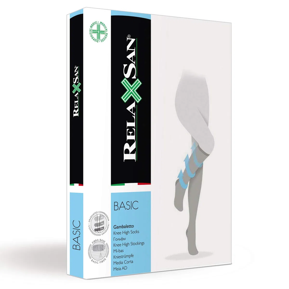 Relaxsan Basic 950 gambaletti preventivi 280 Den compressione graduata 22-27 mmHg
