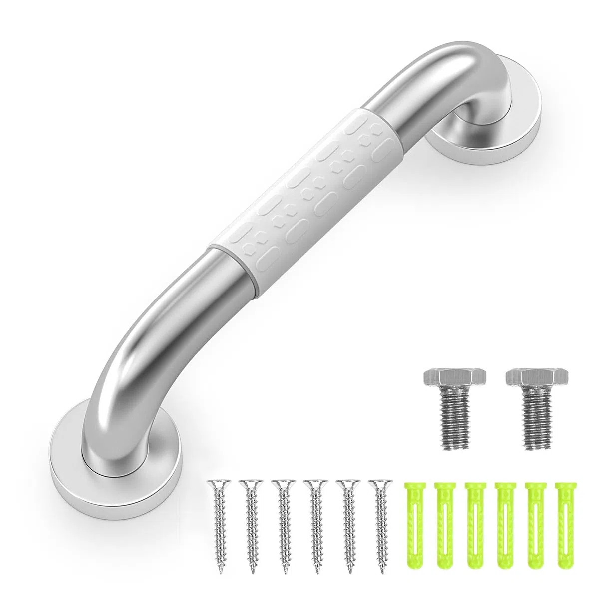 Oderra 30cm Maniglia Doccia, Maniglia Doccia Anziani Antiscivolo Acciaio Inossidabile, Maniglione Bagno Disabili Bambini, Con Anello Fluorescente