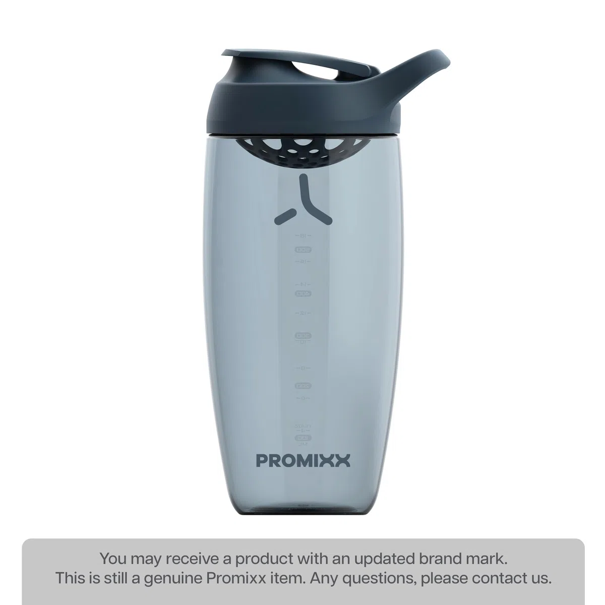Promixx PURSUIT Bottiglia shaker per proteine New Edition - Bottiglie per miscele di proteine e integratori - Bicchiere shaker per proteine facile da pulire e resistente, 700ml, Blu Notte