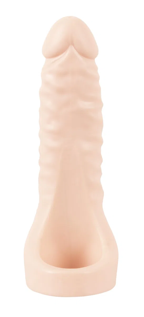 Double Fucker Vibratore Colore Della Pelle Chiaro 18 cm