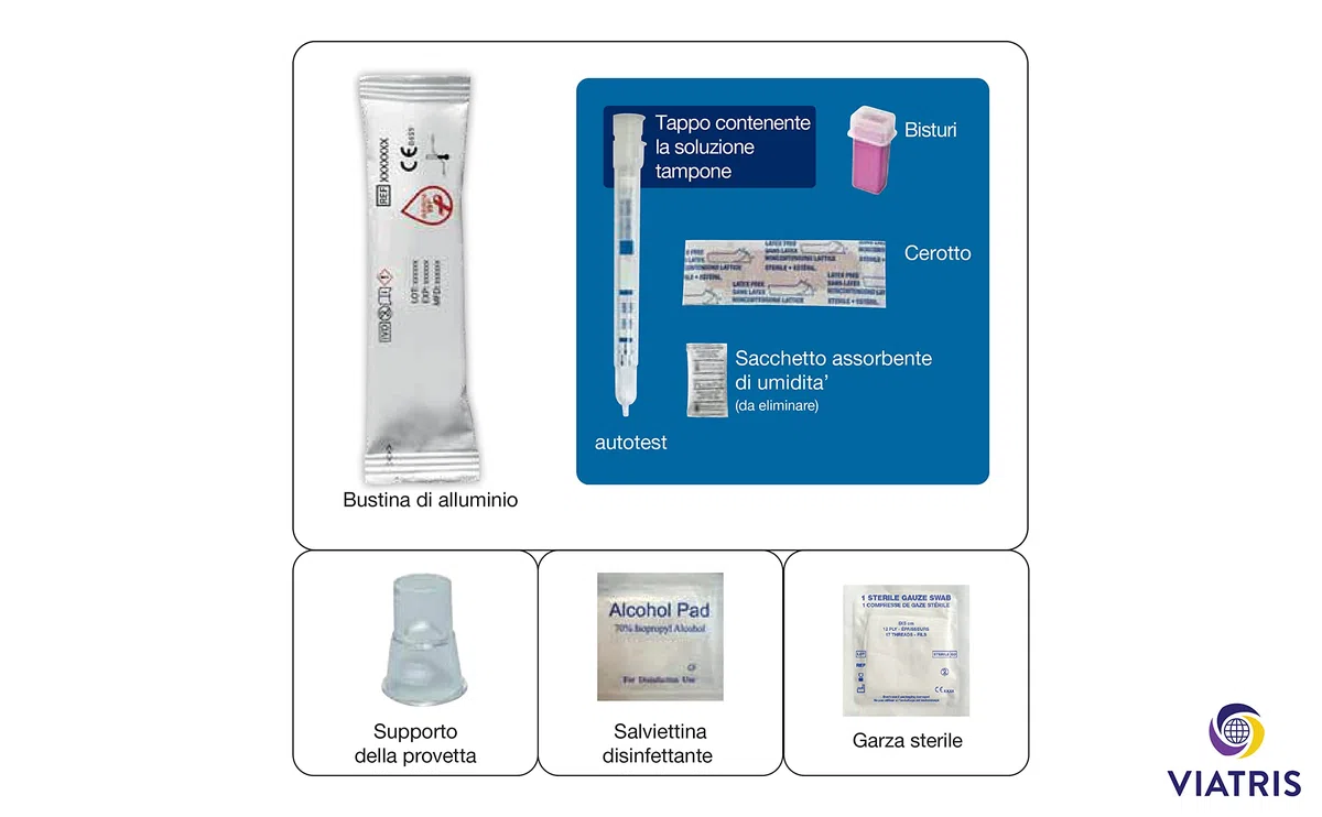 My Test Autotest HIV, Test Rapido Autodiagnostico per Infezione da HIV, Risultati in 15 Minuti, Facile da Usare a Casa