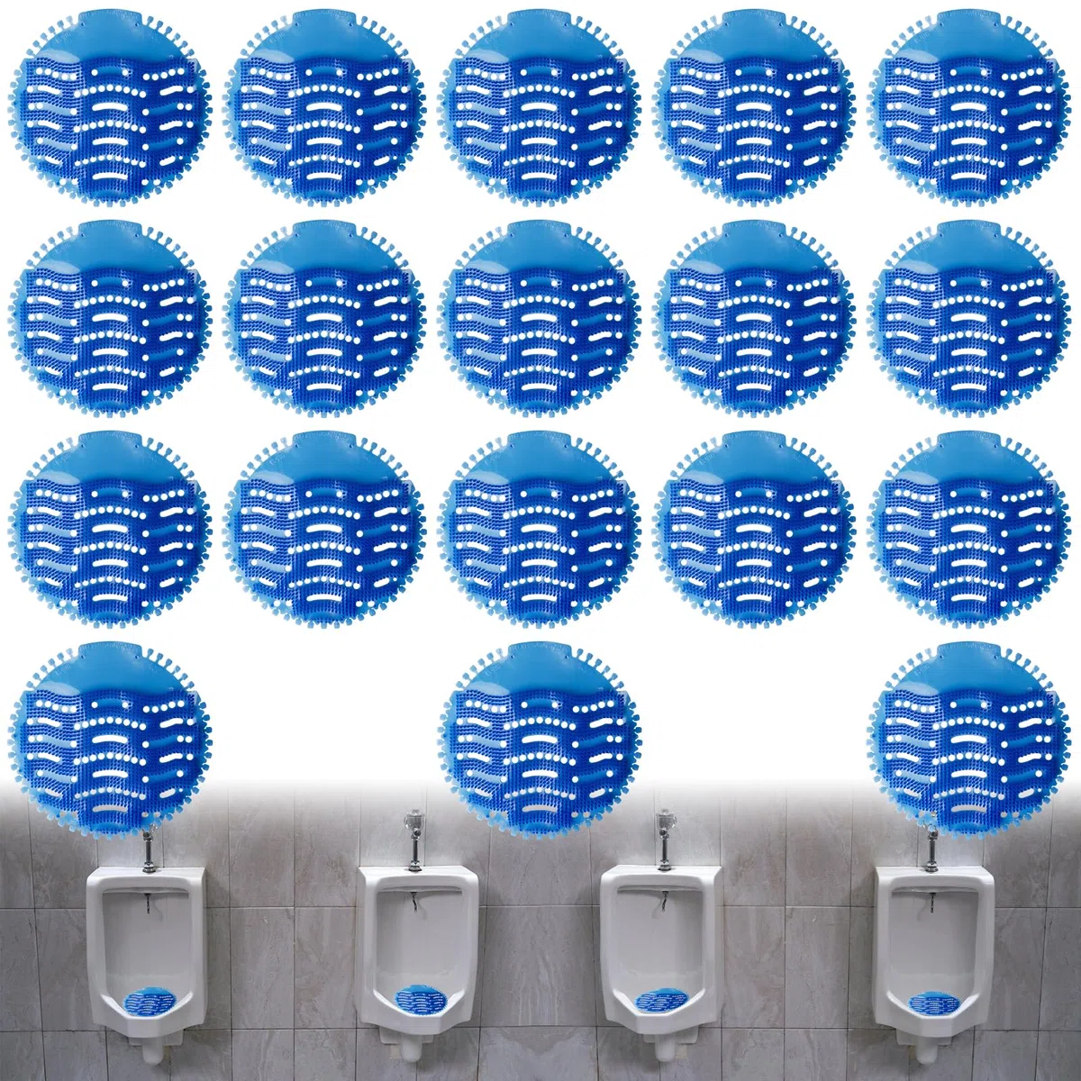 18 filtri per orinatoio con profumo, tappetino per orinatoio, protezione dagli odori per WC, paraspruzzi per uomini, Wc, tappetino per orinatoio, per ogni orinatoio e orinatoio