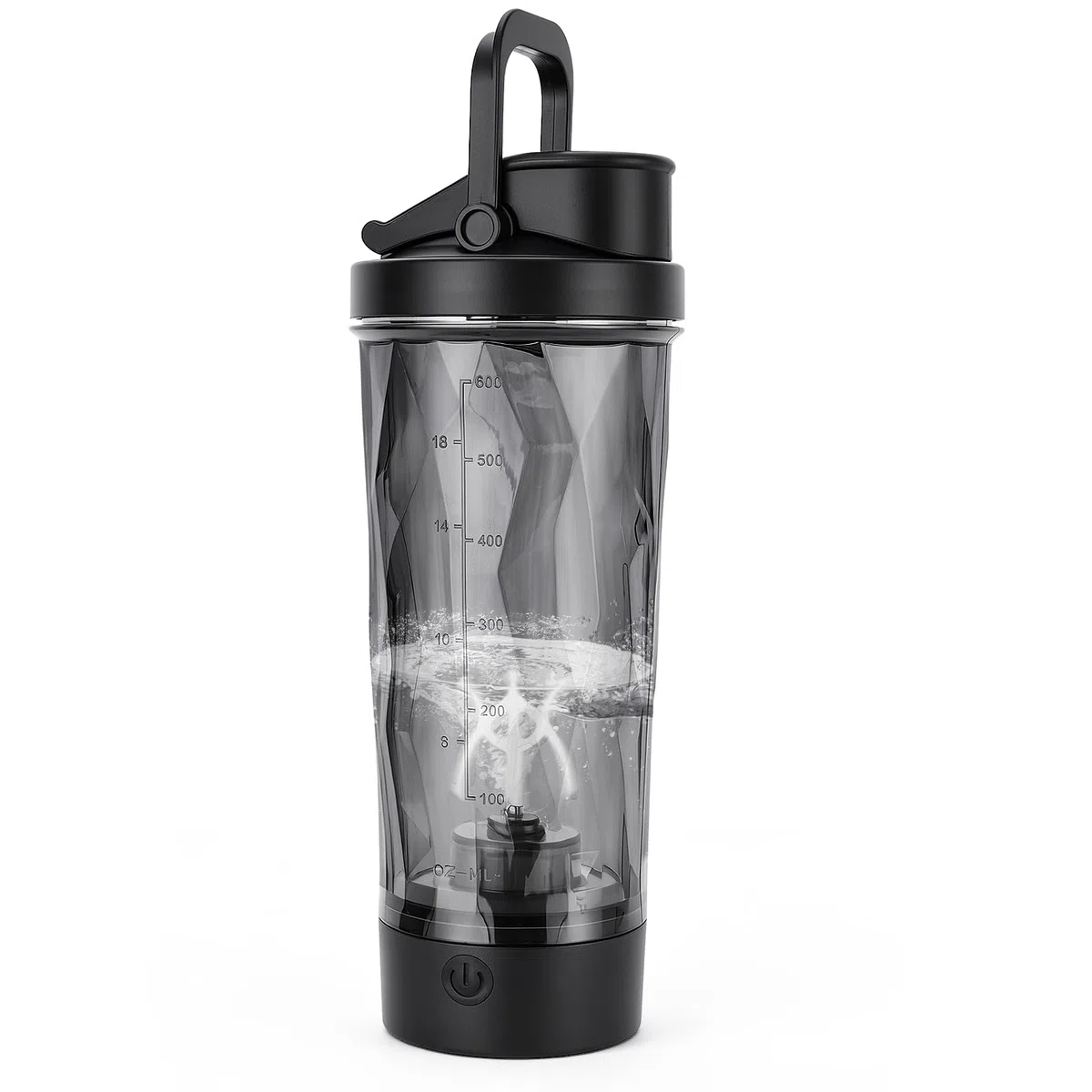 YIIFELL Shaker per Proteine Elettrico USB C Ricaricabile, 700ml Motore Potente Portatile Borraccia Shaker da Palestra, Senza BPA, per Proteine, Latte, Caffè e Sostituti dei Pasti Frullati