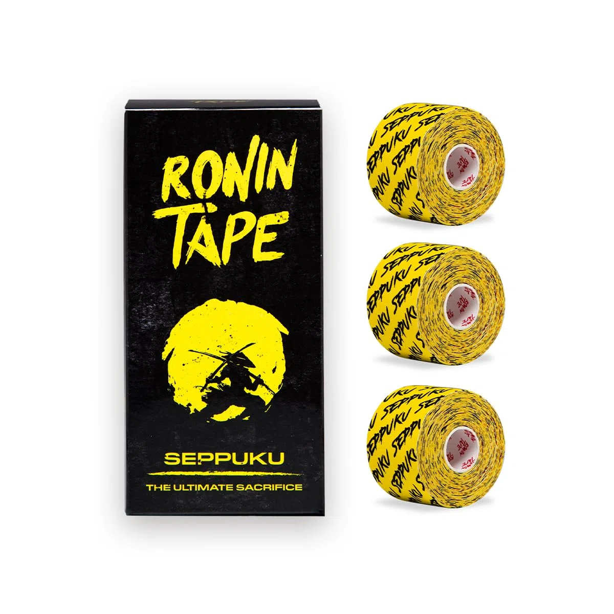 RoninTape® SEPPUKU Tape Pre Tagliato per Dita Super Resistente Antisudore e Ipoallergenico Perfetto per Cross Training WOD Hook Grip Weightlifting Trazioni Confezione da 3 Nastri