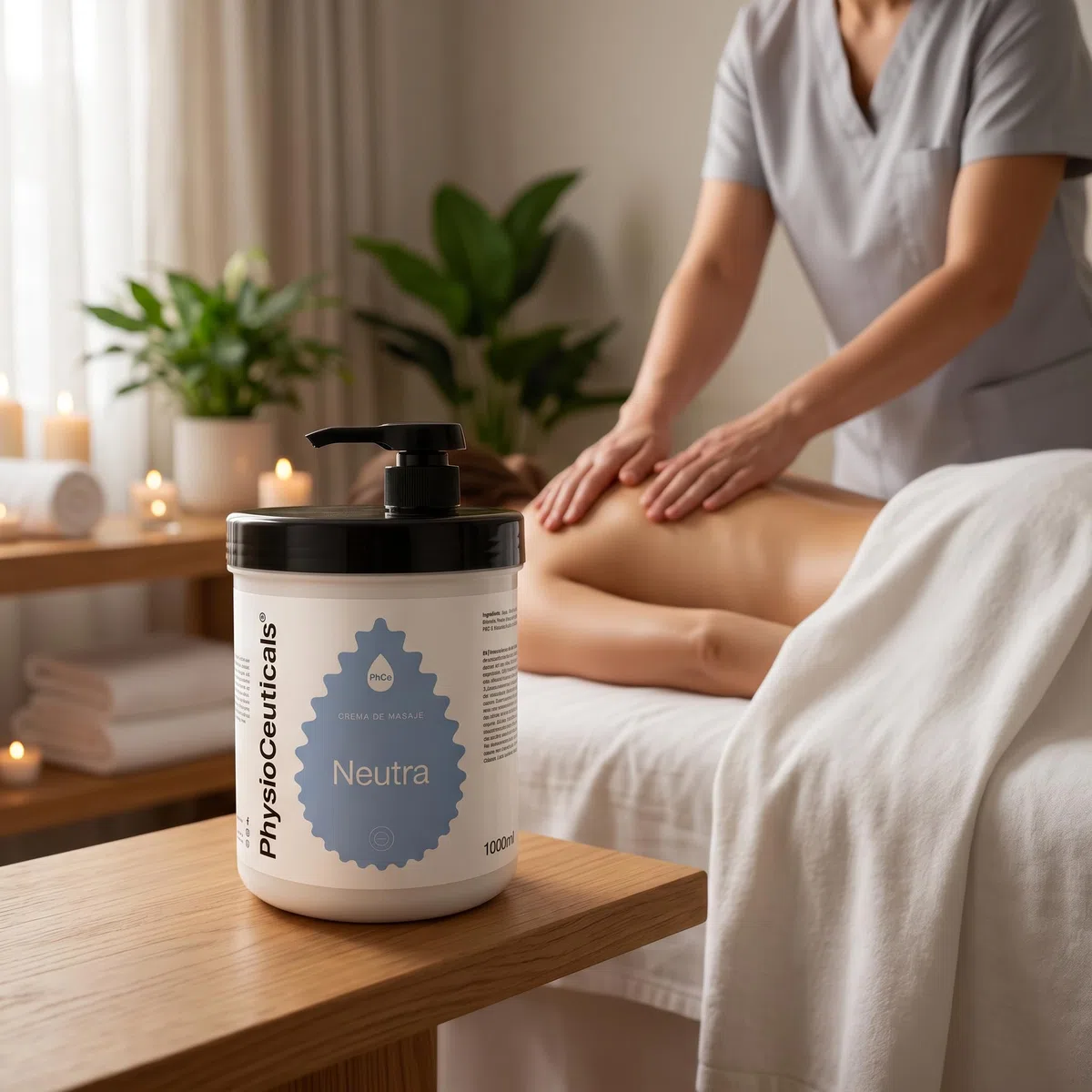 CREMA DA MASSAGGIO NEUTRO 1000 ML. Valvola di dosaggio GRATUITA