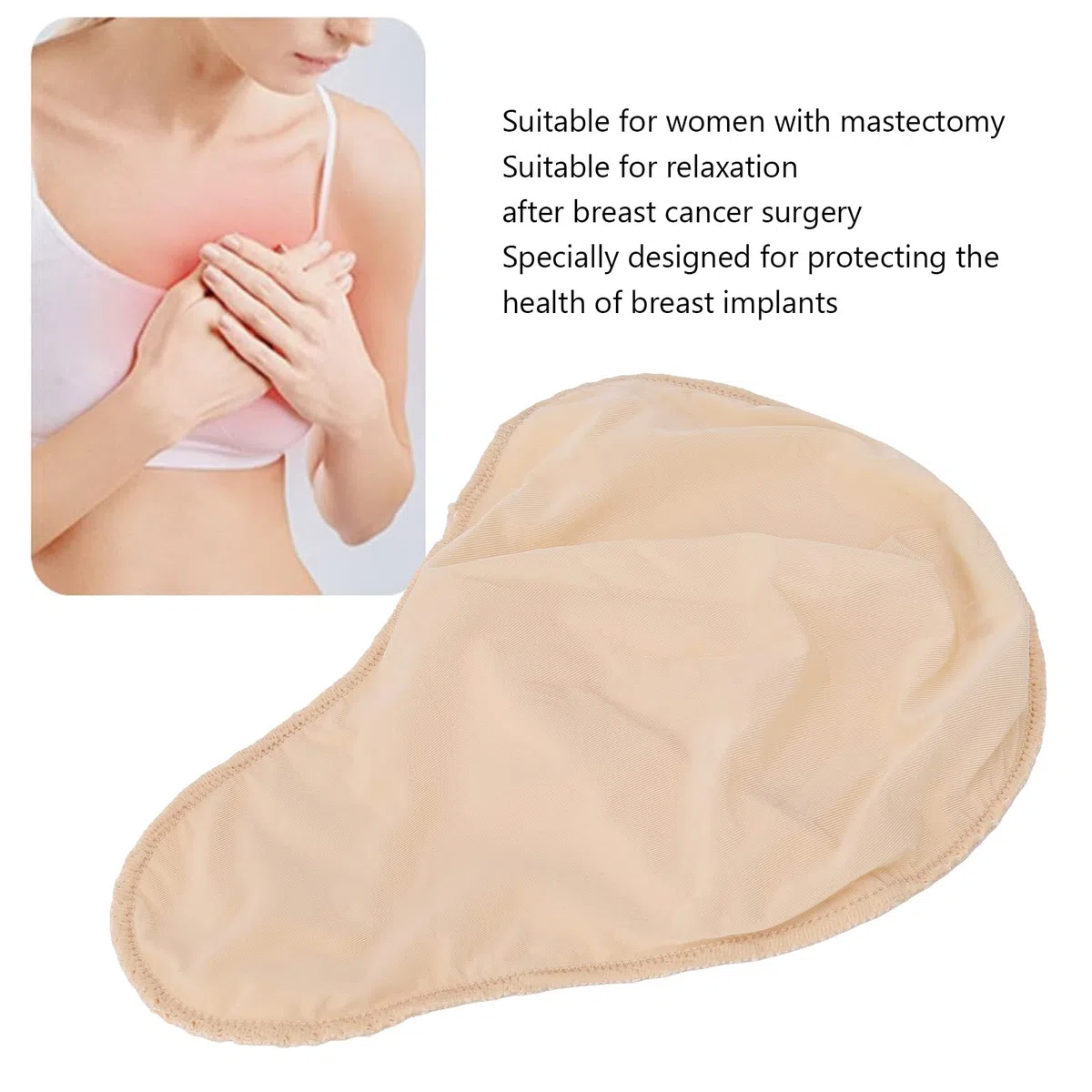 Tasca Protettiva per il Seno, ANGGREK Tasche Protettive per il Seno per Mastectomia Tasca per Reggiseno per Protesi Mammaria Antipolvere Ipoallergenica(LT)
