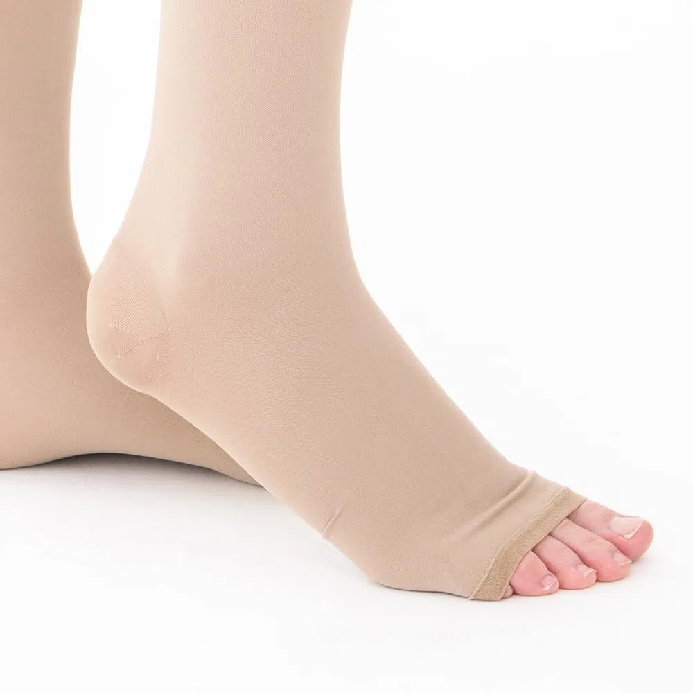 Dott. Piazza Gambaletti Terapeutici a compressione graduata in Microfibra Soft - Classe I - CL1- K1- Punta aperta - Beige