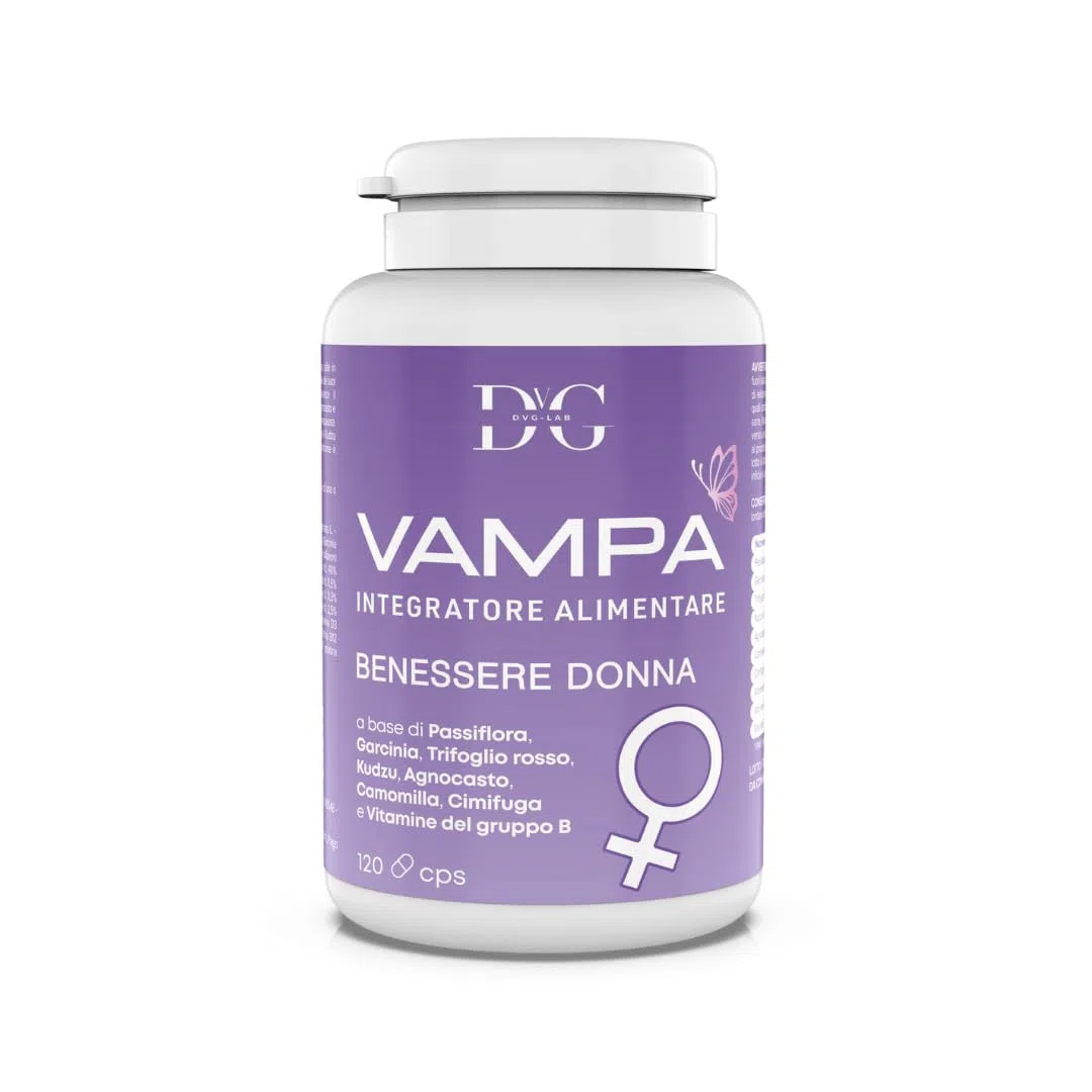 Agnocasto Integratore Menopausa con Trifoglio Rosso Garcinia Cambogia Kudzu Cimicifuga per Controllo Vampate di Calore Peso e Umore con 3 Vitamine 100% Naturale Made in Italy 120 CPS