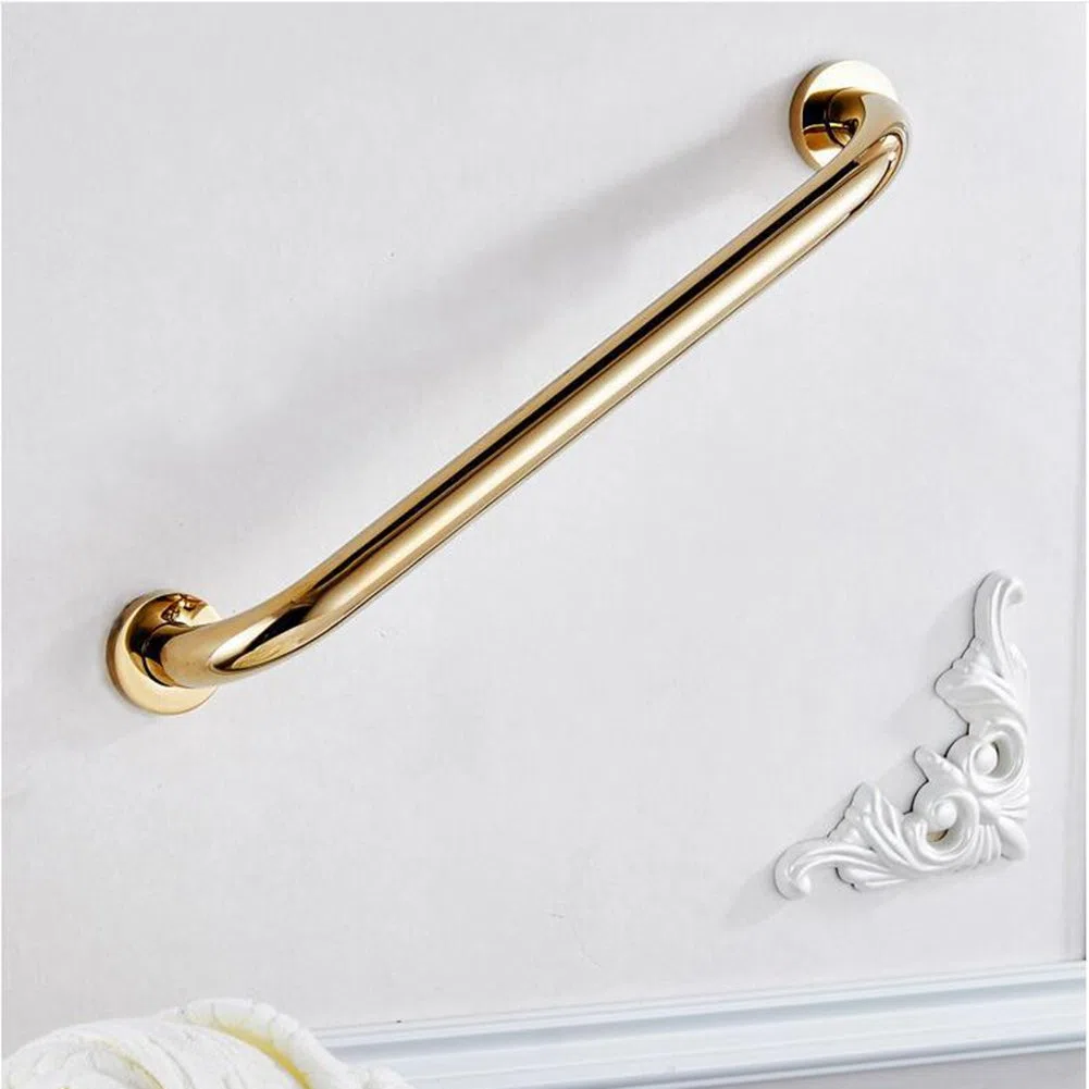 Inchant, maniglione di sostegno in ottone massiccio, da bagno, montaggio a parete, lunghezza 30 cm