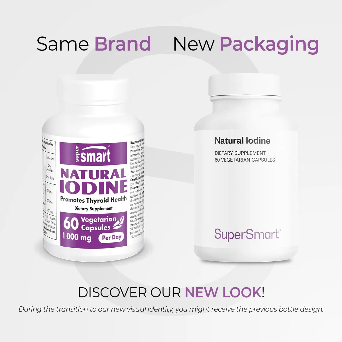 Natural Iodine - Promuove la normale funzione tiroidea - Controllo del peso - Integratore alimentare Estratto di alghe Ascophyllum Nodosum - Vegano - Supersmart