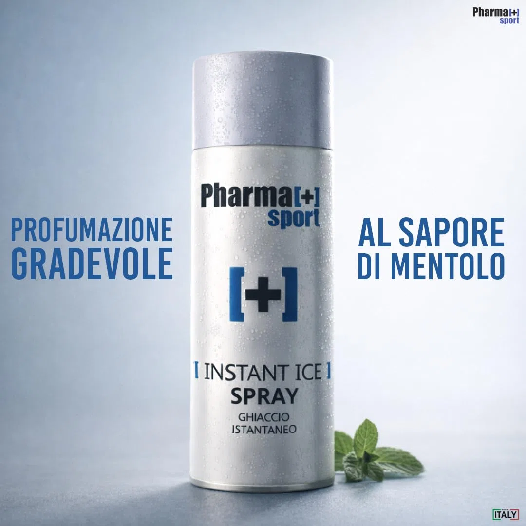 PHARMA+SPORT Ghiaccio Spray Sport - Istantaneo, Effetto Freddo, Dispositivo Medico Classe I, 400ml Confezione da 6 Pezzi