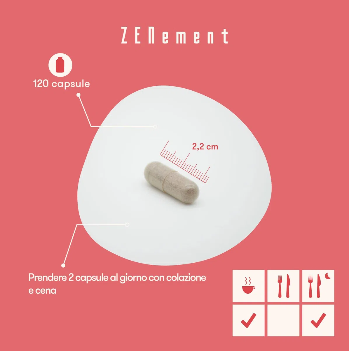 Antiossidante Rigeneratore Cellulare, Anti-invecchiamento, con melograno, Açaí, Astaxantina, MSM, Vitamine C ed E e Minerali (zinco, selenio e rame), 120 capsule | Zenement