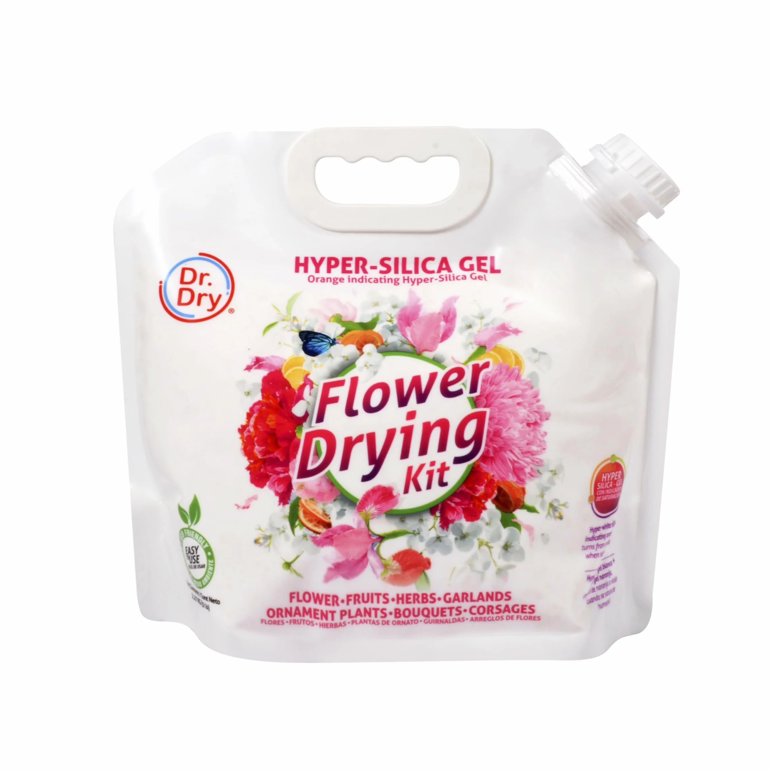 Dr. Dry - Gel di silice per essiccare fiori e frutti 5LBS (2,2 KG) - Riutilizzabbile - Sílica gel essicante - Non tossico - Cristalli di essiccante