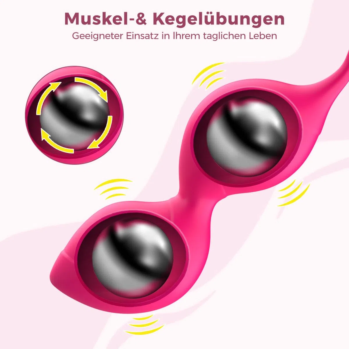 Amore sfere Training, Allmay medica polsino in silicone kegel Balls palline, Piatto fondo Training Aiuto palline da pavimento Trainer, Sex Allenamento per donne