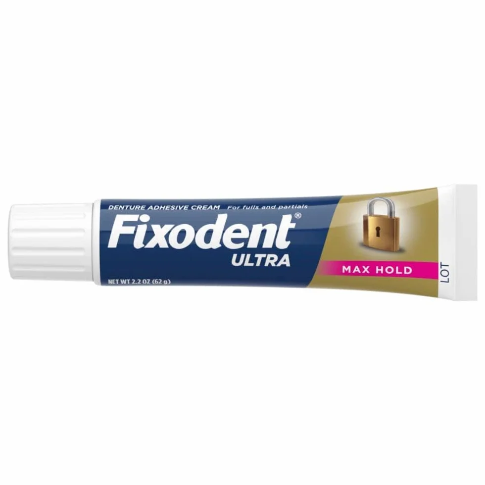 Fixodent Ultra Max Hold - Adesivo dentale, 62,4 g